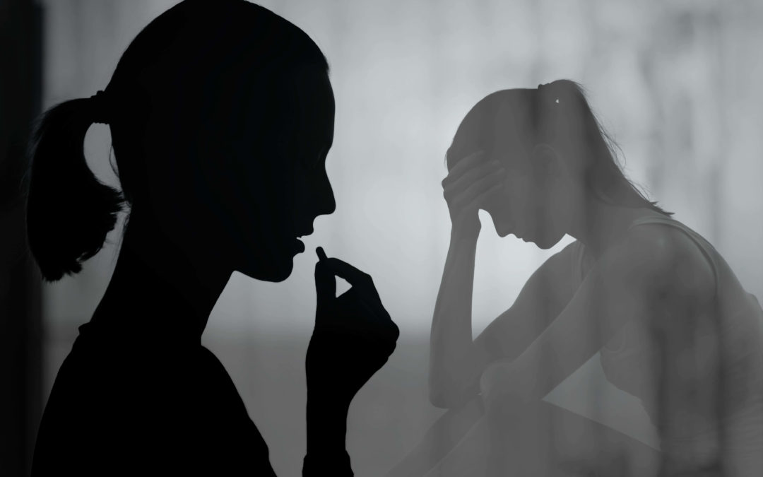 woman coping with depression with substance abuse