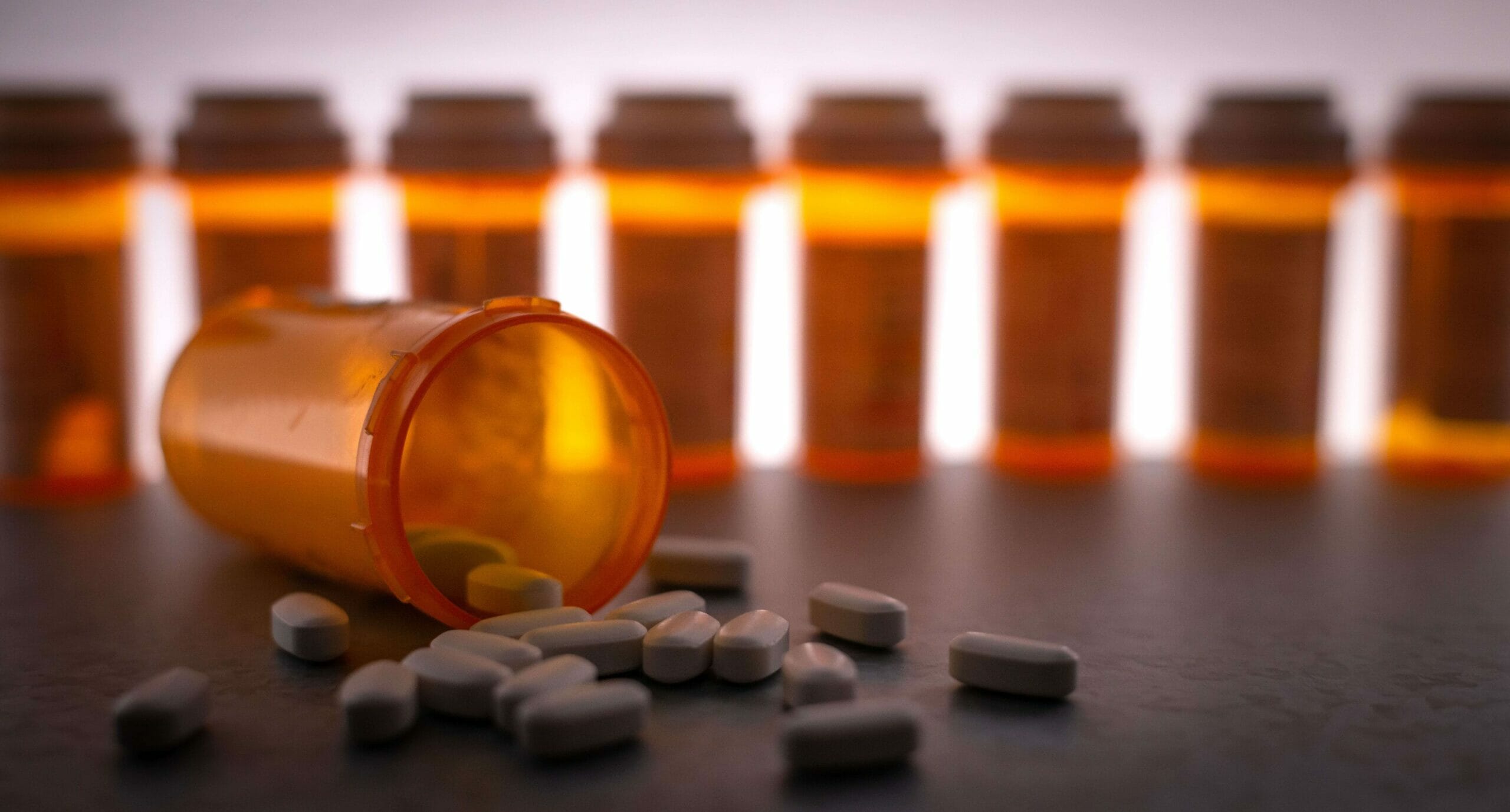 bottles of prescription opioids